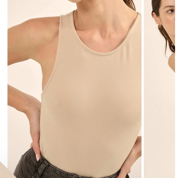 Promise Tops - Promise Lifted Fit Sleeveless Racerback Tank Bodysuit